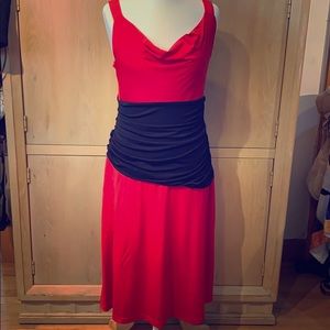 Red Slimming Cocktail Dress